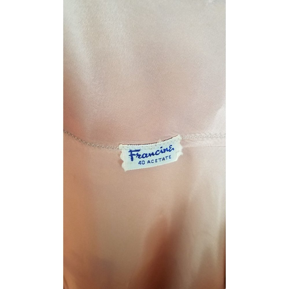 Vintage Francine Women's Sz. 40/M Nude 60's Slip/Dress Midi Length - Picture 4 of 7